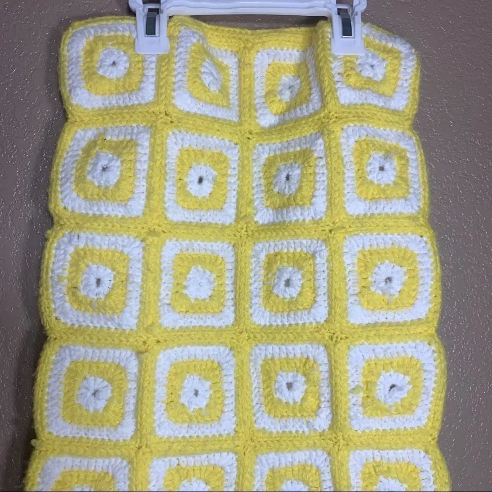 ‎Vintage crochet granny square handmade baby sleep sack